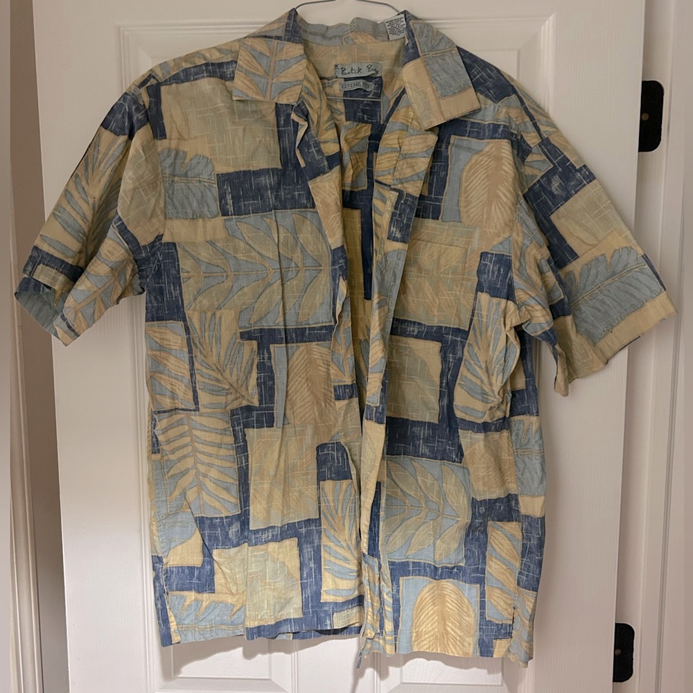 Batik Bay Reversible Print Button Down Shirt